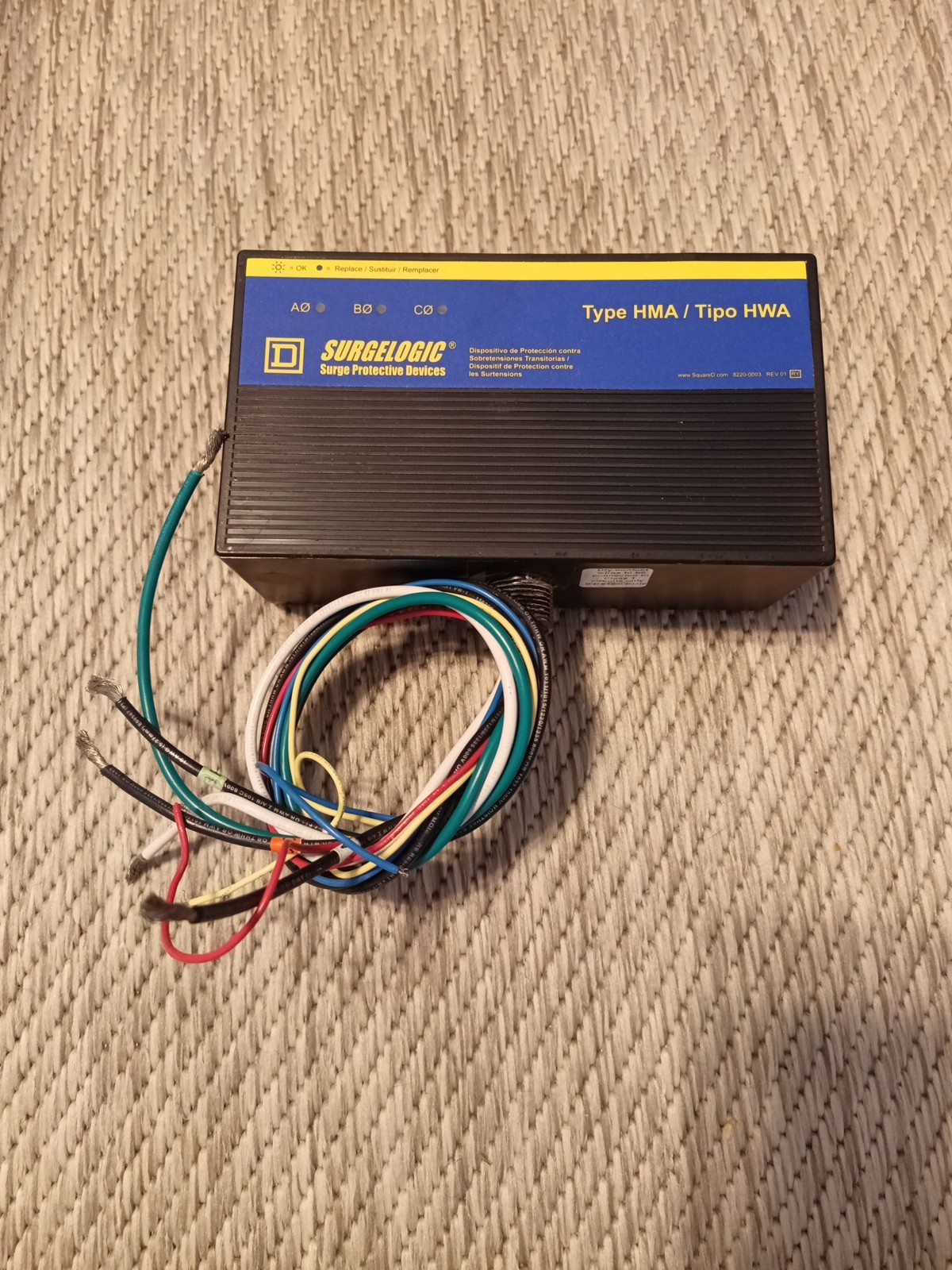Square D Surgelogic TVS4HWA50X Surge Protective Device 480Y/277V 3PH 50kA Tested