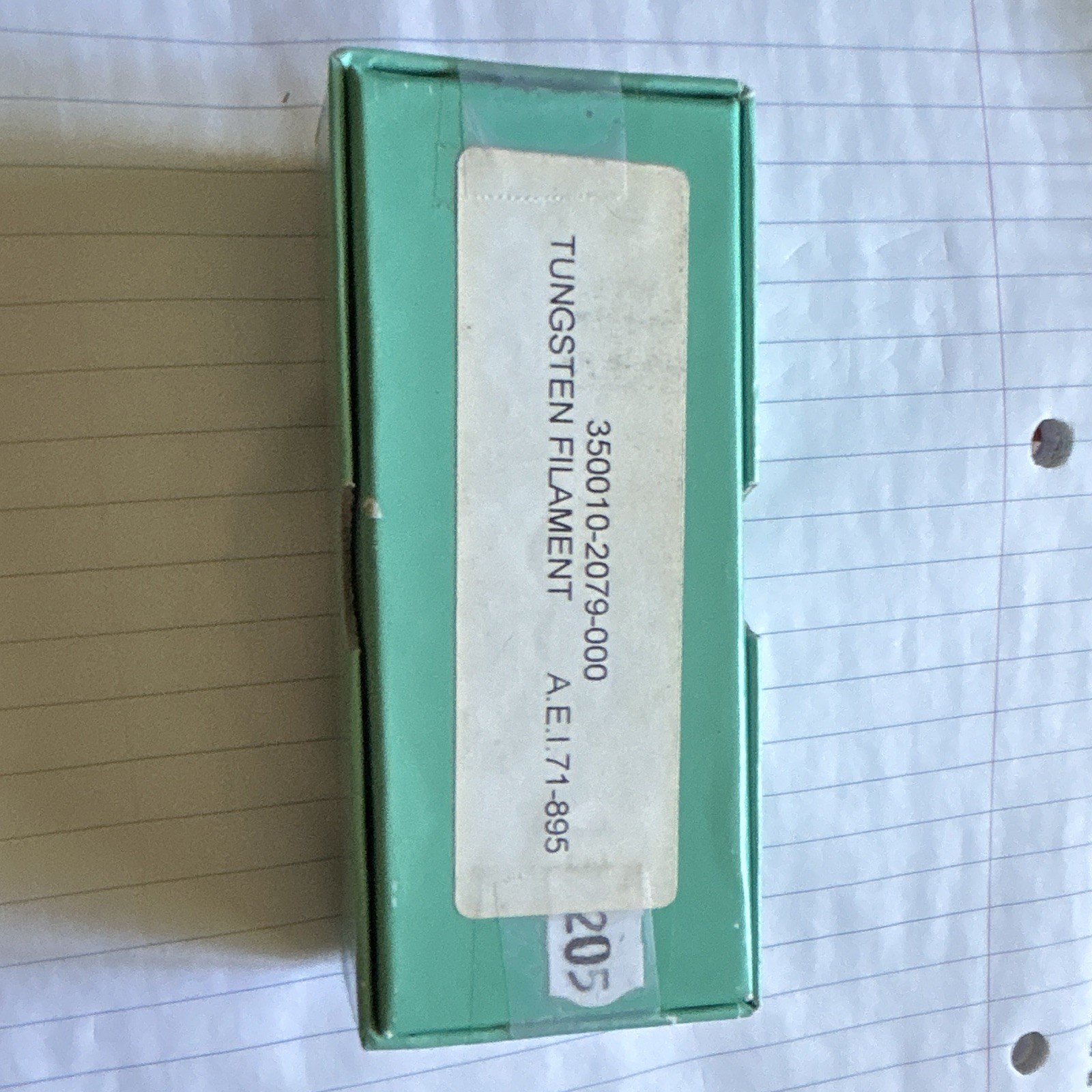 Agar Scientific. A054 Filaments. Full Box Of 10 Tungsten Filaments.