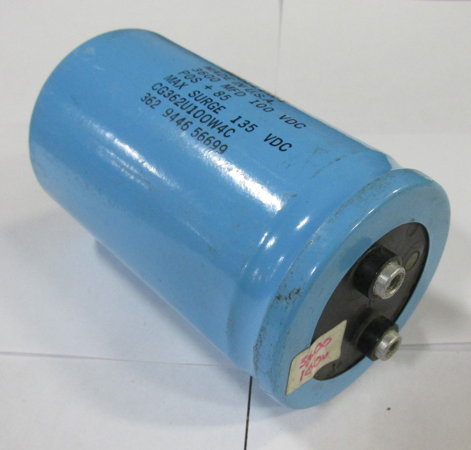Mallory Battery 3600 MFD 100vDC 71050LR