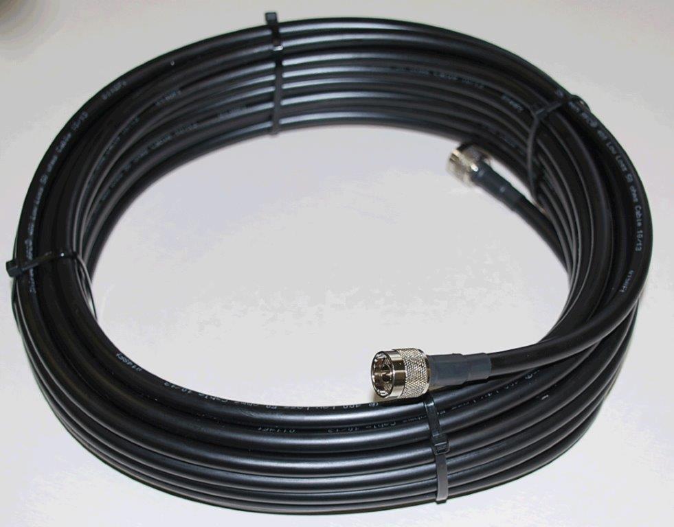 LMR400 equiv 3com RFC400 Coax 100 feet PL259s low loss Coax antenna cable