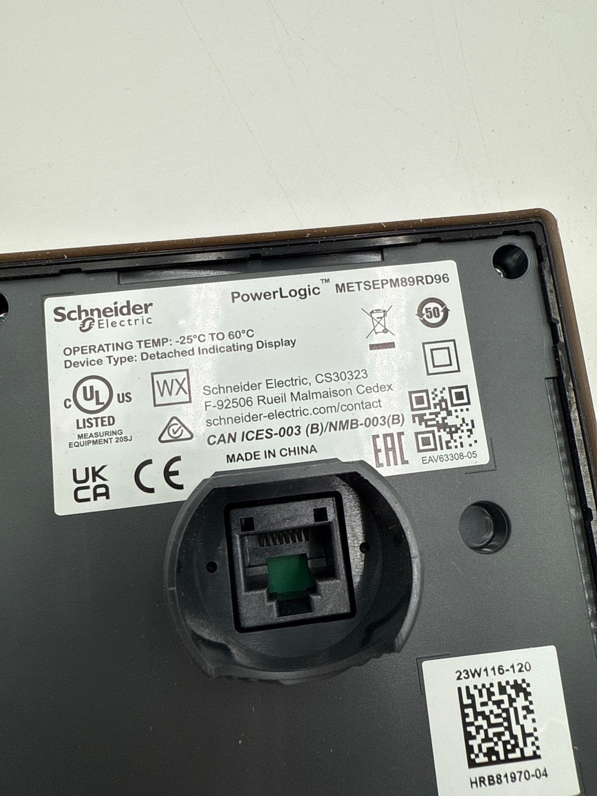 Schneider Electric METSEPM89RD96 Accessory Indoor LCD Display Module