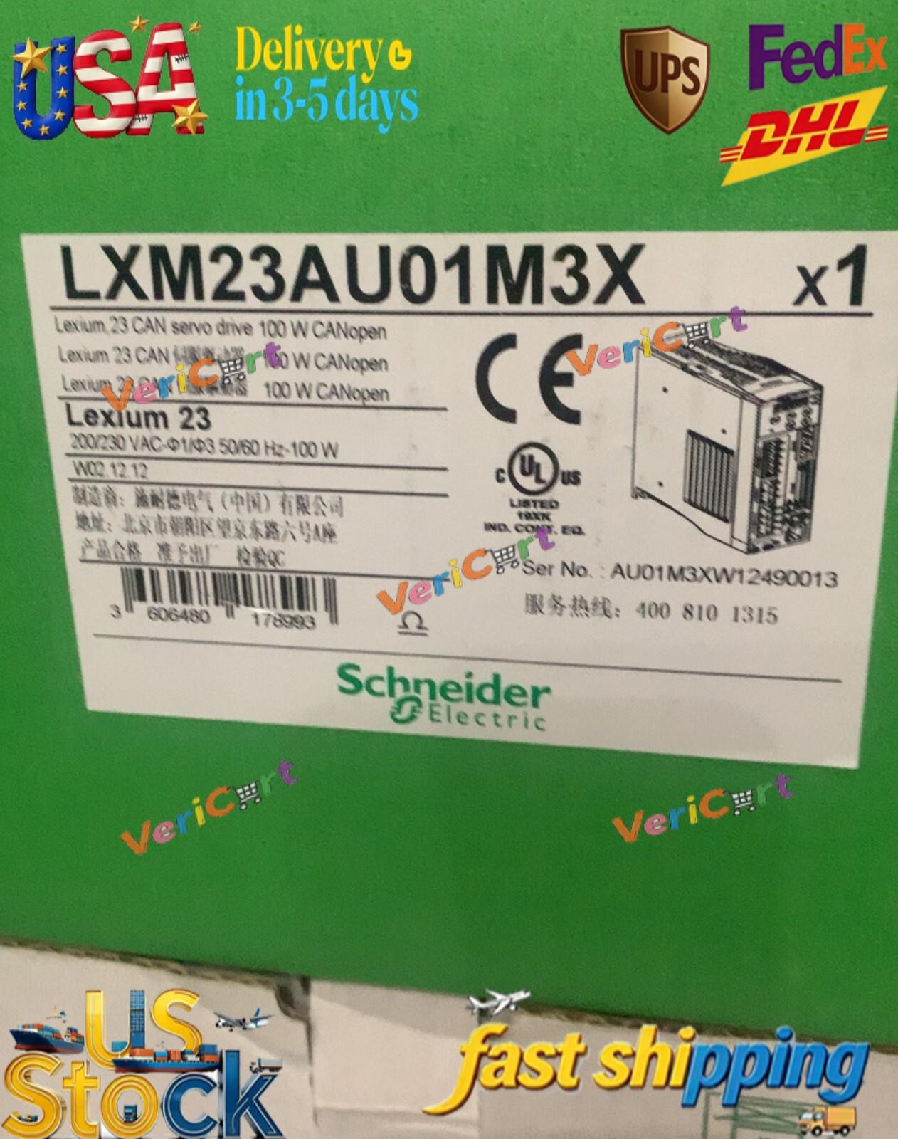Servo Drive LXM23AU01M3X Ship US Free TAX