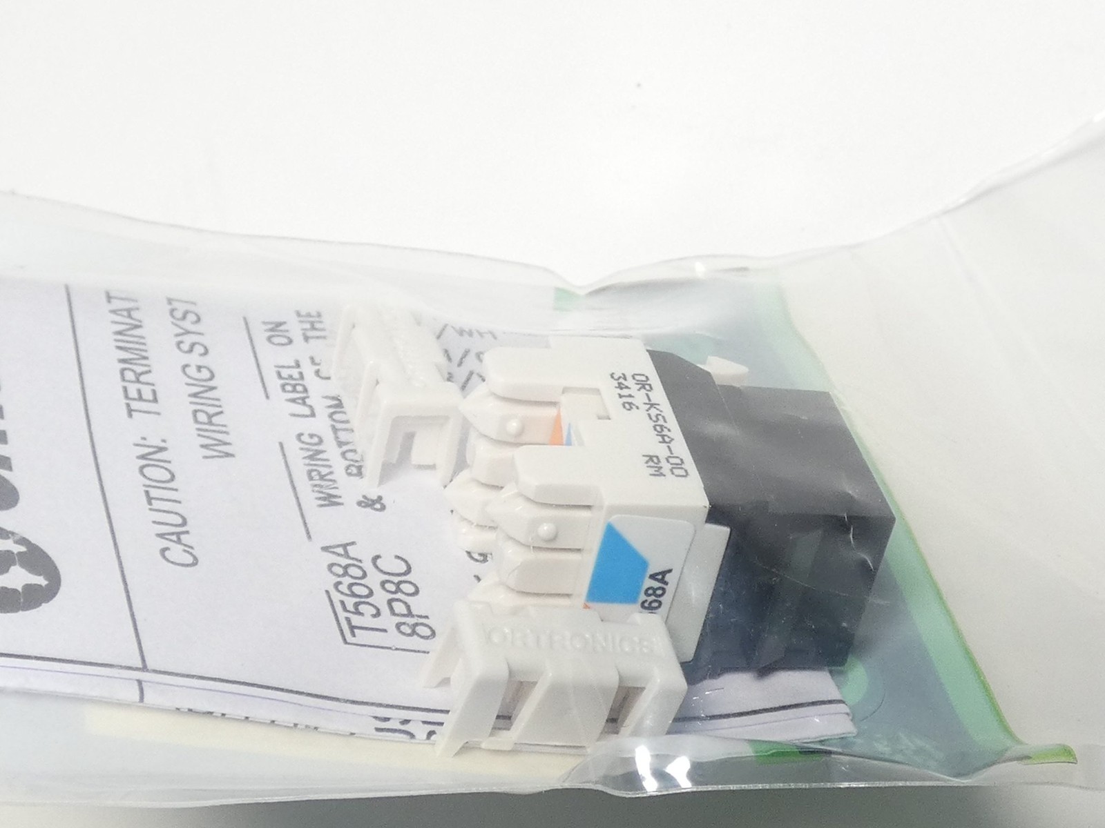 *Box of 20* Ortronics OR-KS6A-00 Cat6 Keystone Jack Module Black – NEW Surplus!
