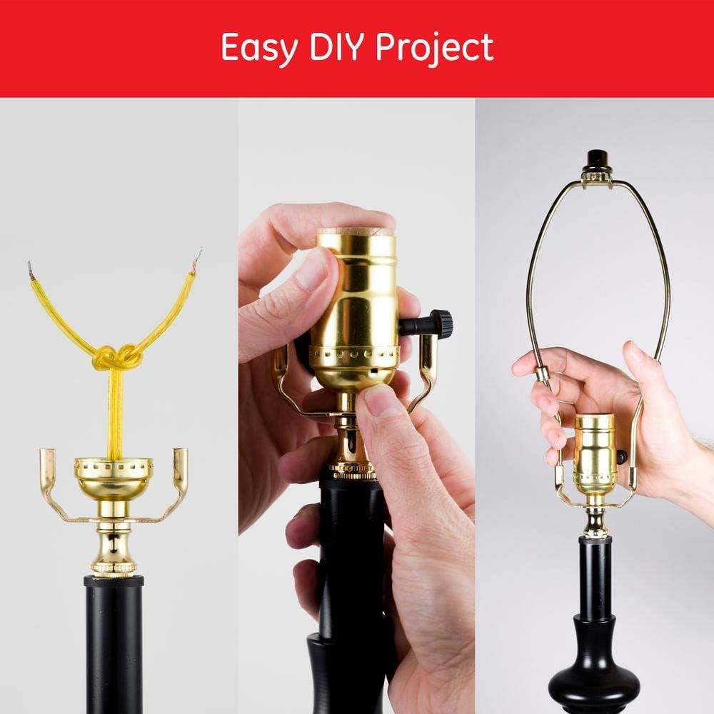 Polished Brass 6 Inch Detachable Lamp Harp Holder Size: 6 inch (Brass)