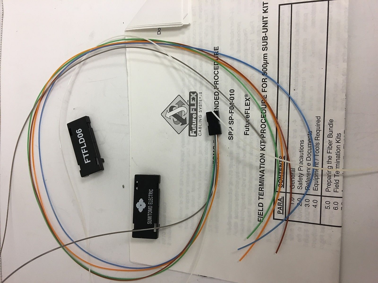 New In Pack Sumitomo Future Flex 6 Fiber Field Termination Kit Ftfld06 (1 Each)