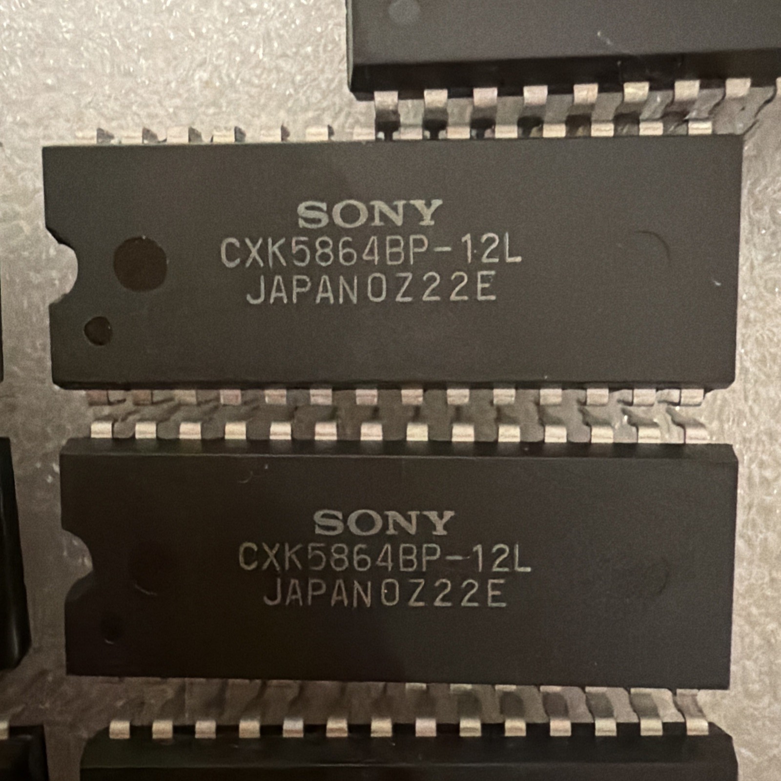 Lot of 8 NOS Sony CXK5864BP-12L 64K Static RAM SRAM Chips, DIP-28 Vintage