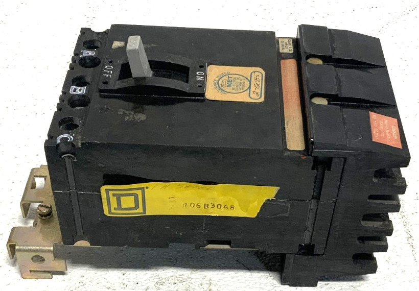 Square D FH36100 Non-Automatic Circuit Interrupter Unfused Switch 100A 3P 480V