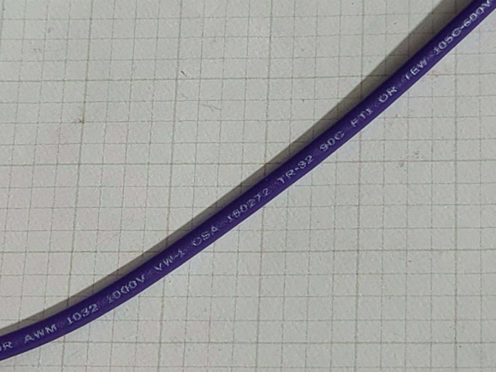 Atlas Wire #16awg MTW/AWM UL-1015/1230 Hook-Up/Lead Wire 105C/600V Violet /100ft