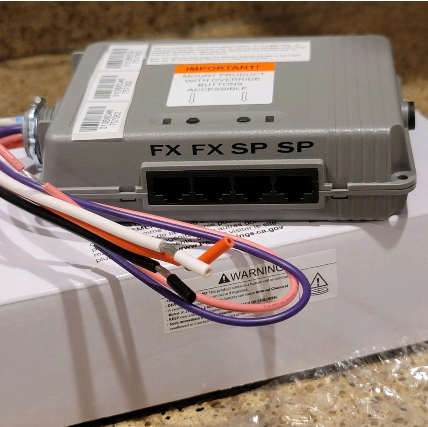 NX Lighting HUBBELL NXRCFX2-1RD-UNV Room Controller, FX Bus Compatible, 1 SPST