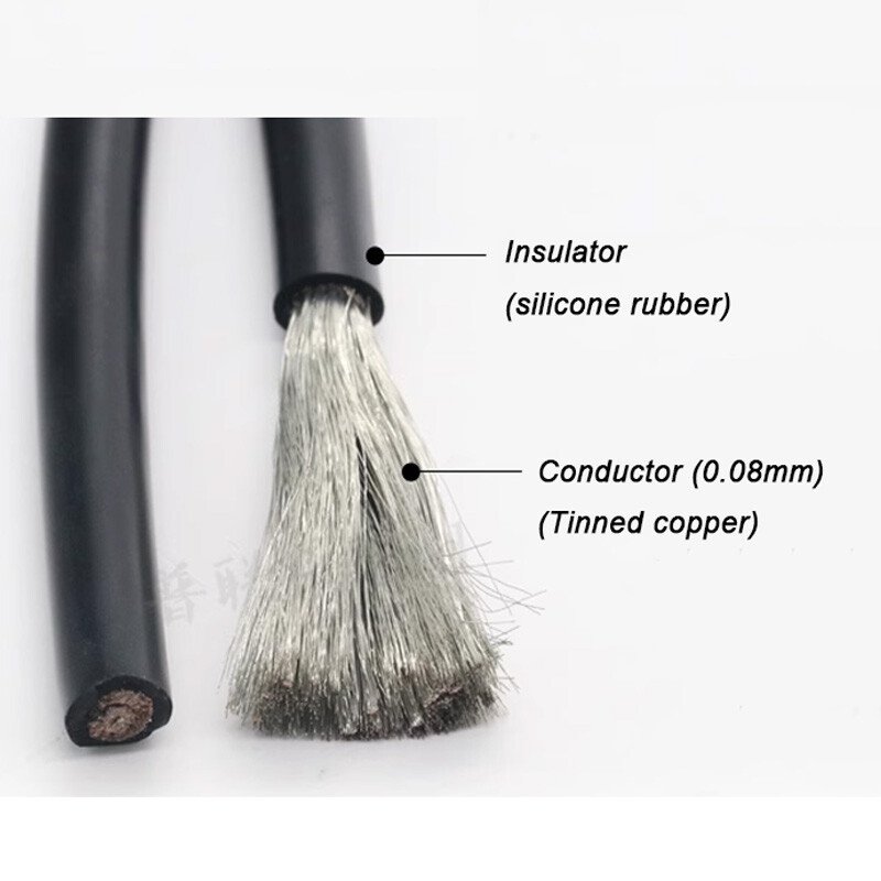 5M 22/24/26/28/30AWG UL Flexible Silicone Wire Super Soft RC Cable Line 200℃ New
