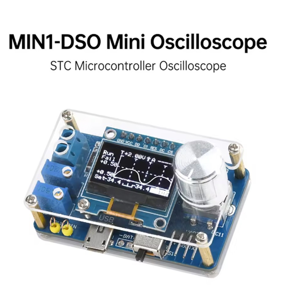 Mini Digital Oscilloscope Electronic DIY Kit STC DIY Soldering Practice Project