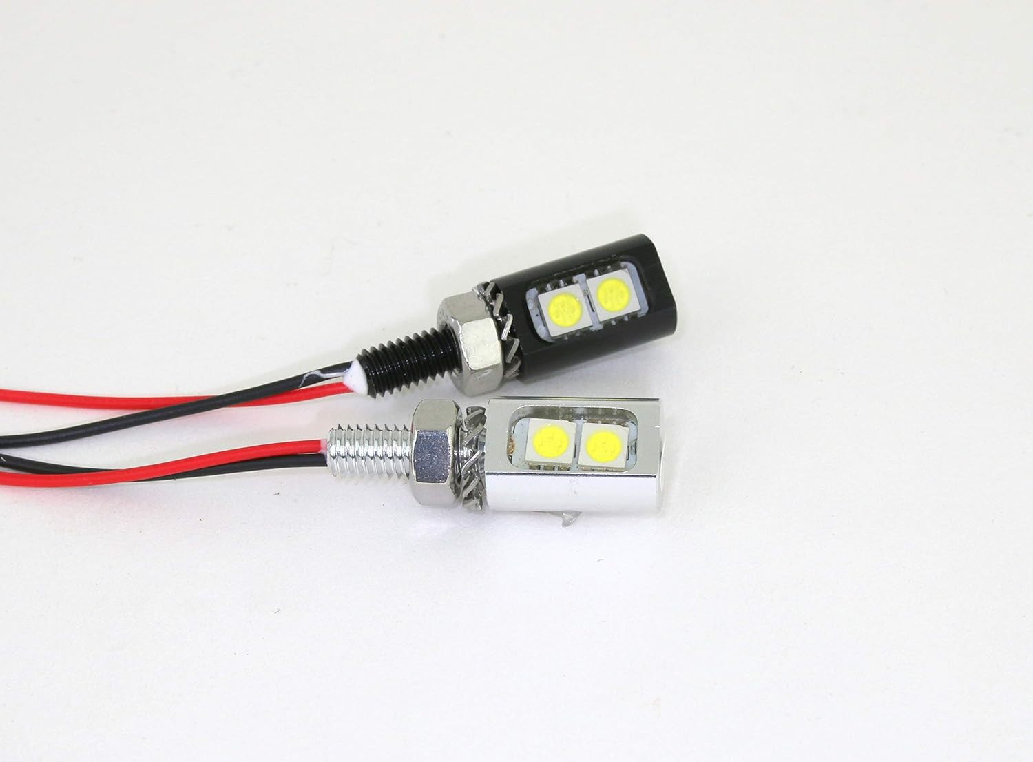 Pilotlights 12 Volt DC Instrument Panel Light, Post Light – Silver Base, Cool Wh
