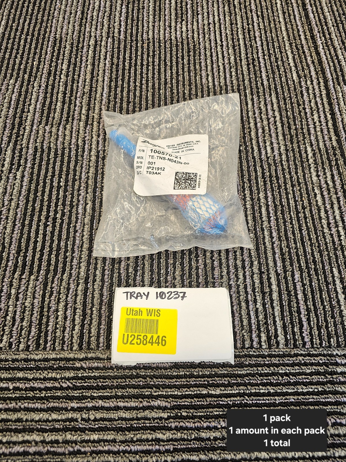 Dwyer TE-TNS-N043N-00, 100570-21 Stainless Steel Thermowell