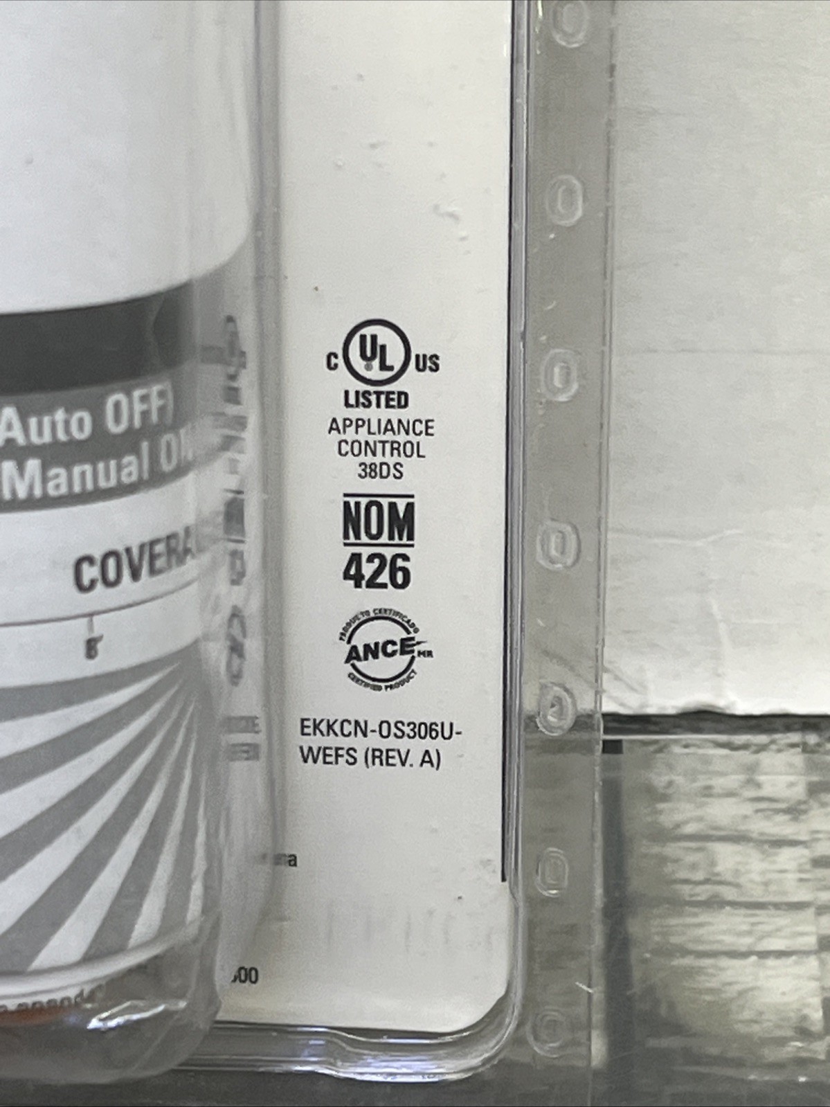 EATON Motion Sensor Auto On/Off, Single Pole & 3 Way, White, OS306U. {25}.