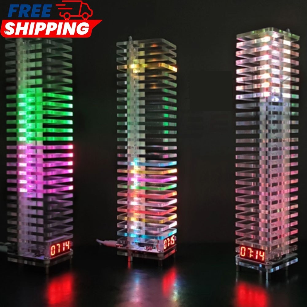 Soldering Electronics Practice Circuit Board Kit Voice Controlled Level Tower
