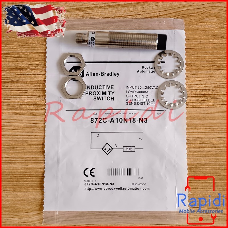 Inductive Proximity Sensor Switch For Allen-Bradley 872C-A10N18-N3 872CA10N18N3