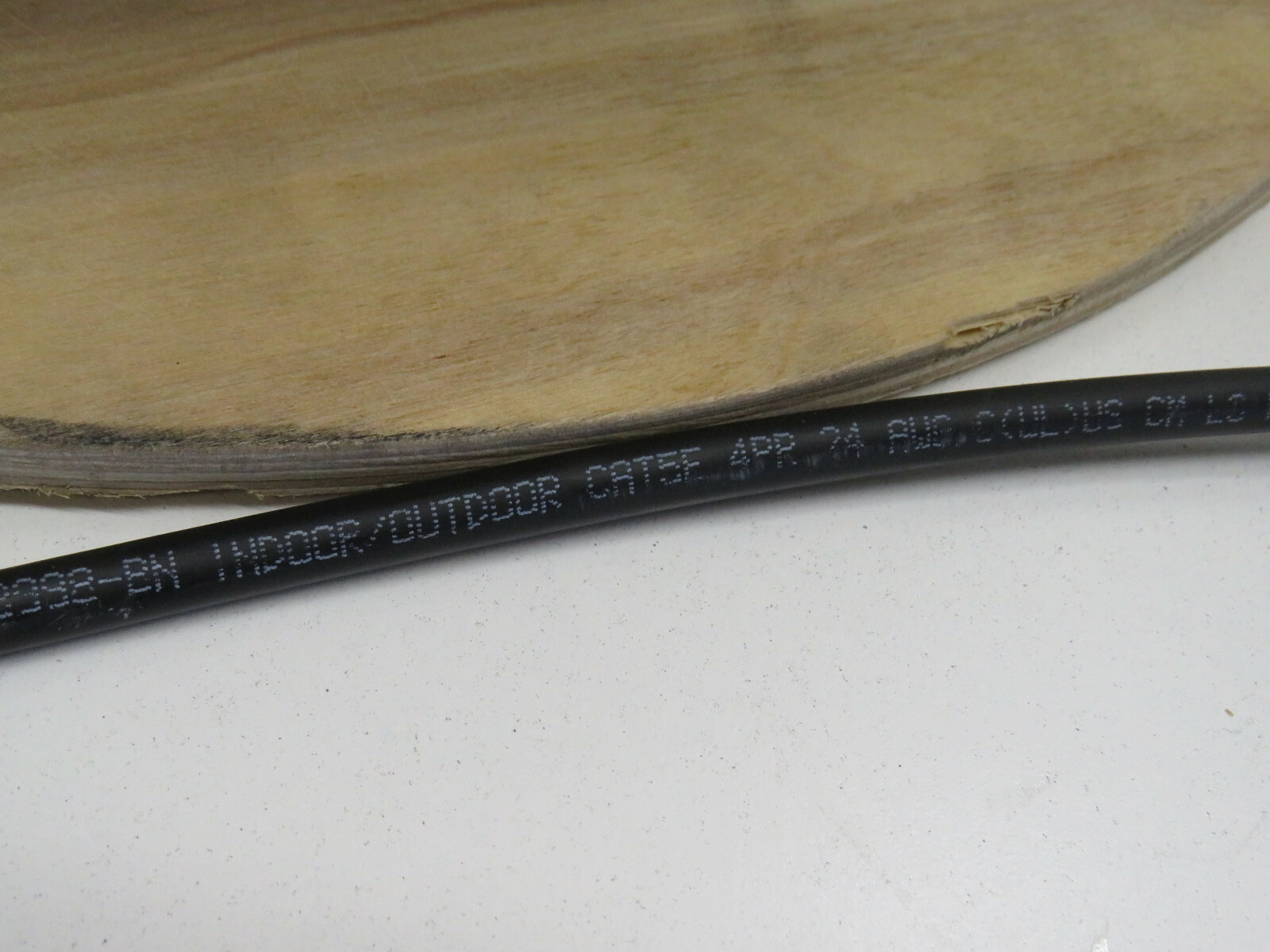 (110ft) West Penn 4245 IOBK 4Pair 24AWG UTP Category 5E CMR Indoor/Outdoor CAT5e