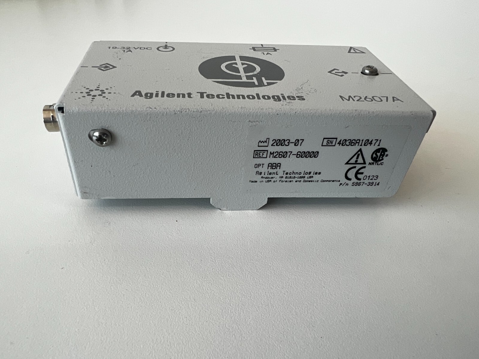 BB19: Lot of 2 AGILENT M2607A TELEMETRY AMPLIFIER AMP RECEIVER M2607-60000