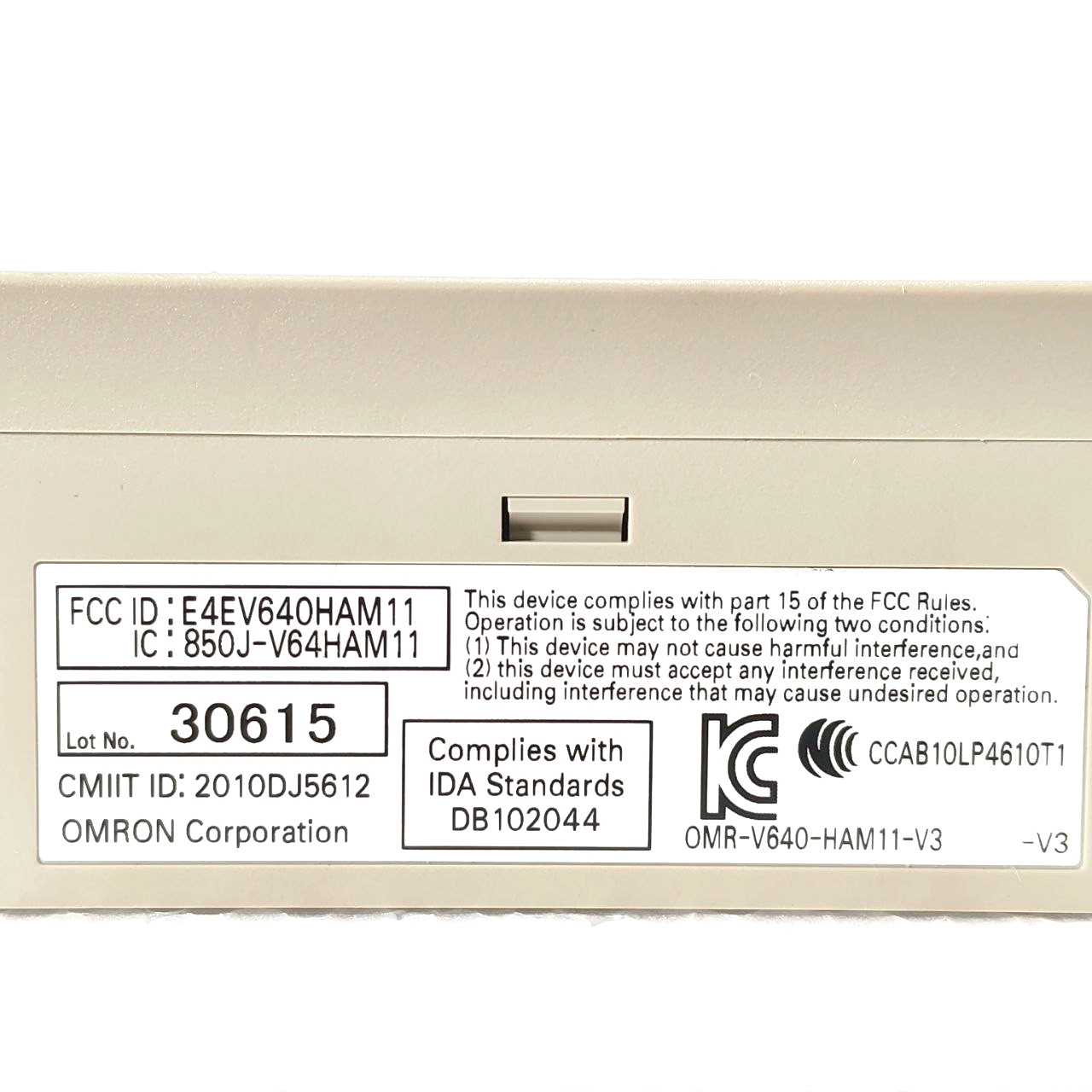 OMRON V640-HAM11-V3 AMPLIFIER UNIT 24 VDC 150 MA V640HAM11V3