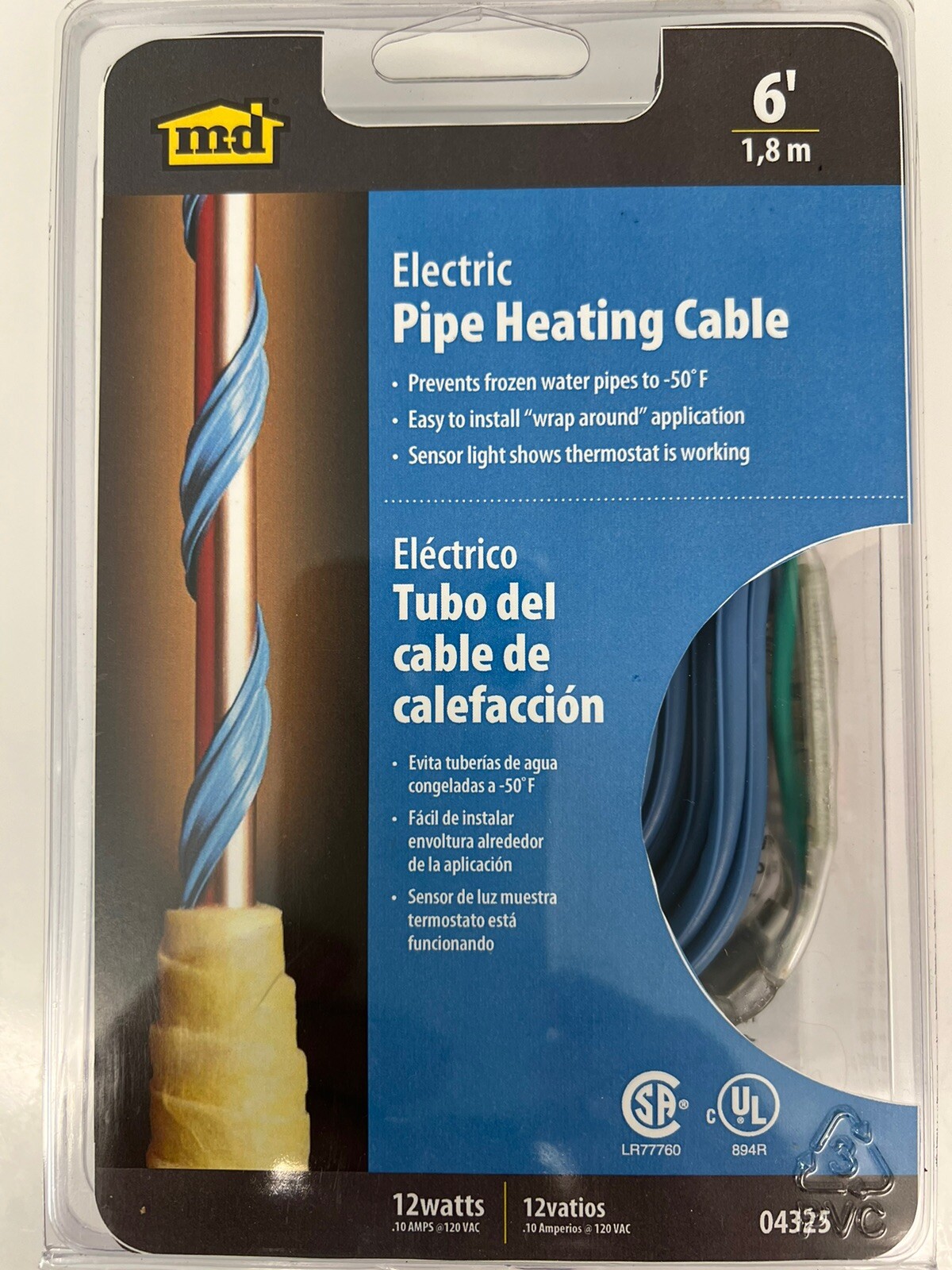 M-D Building Products Pipe Heating Electric Cable VARIOUS SIZES & Fast Free Ship