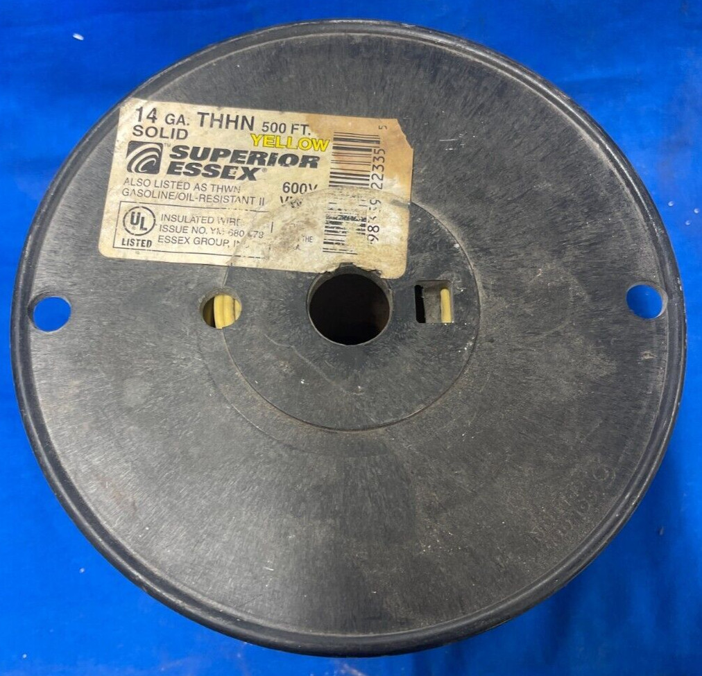 SUPERIOR ESSEX 14GA. SOLID INSULATED WIRE THHN 600V LENGTH: 100′