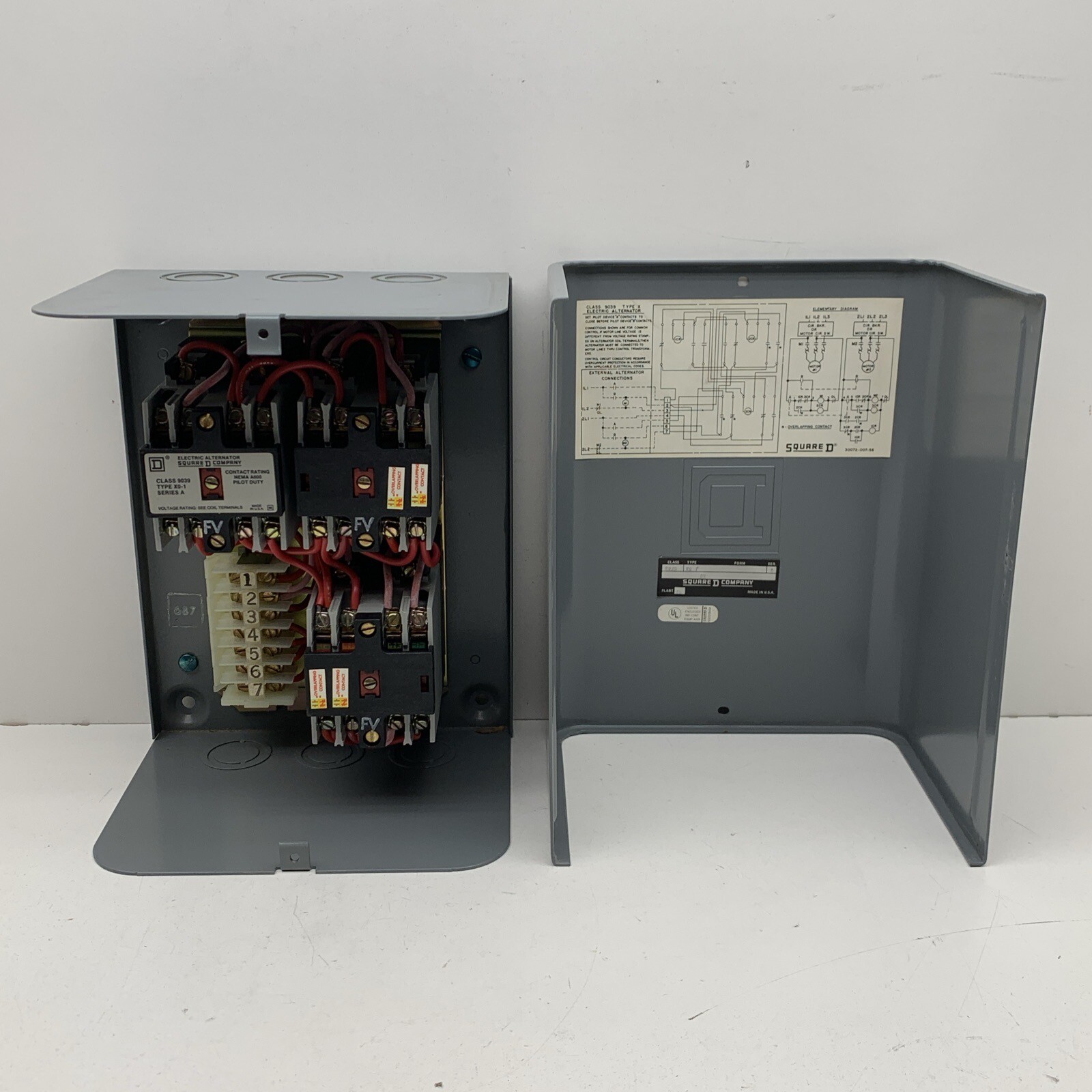Square D 9039 XG-1 Automatic Electric Alternator 120V Coil 9039XG1 NEW old stock