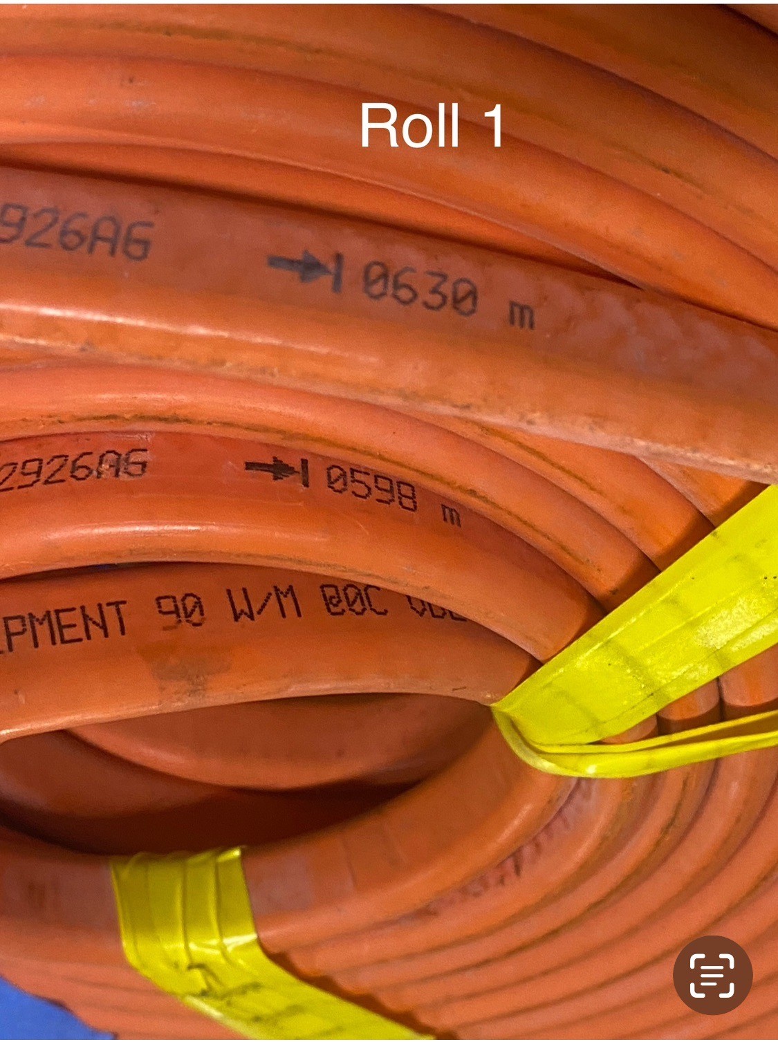 RAYCHEM Cable appr 100ft EM2-XR Self Regulating Wire Heating Cable & De-Ice 1/7