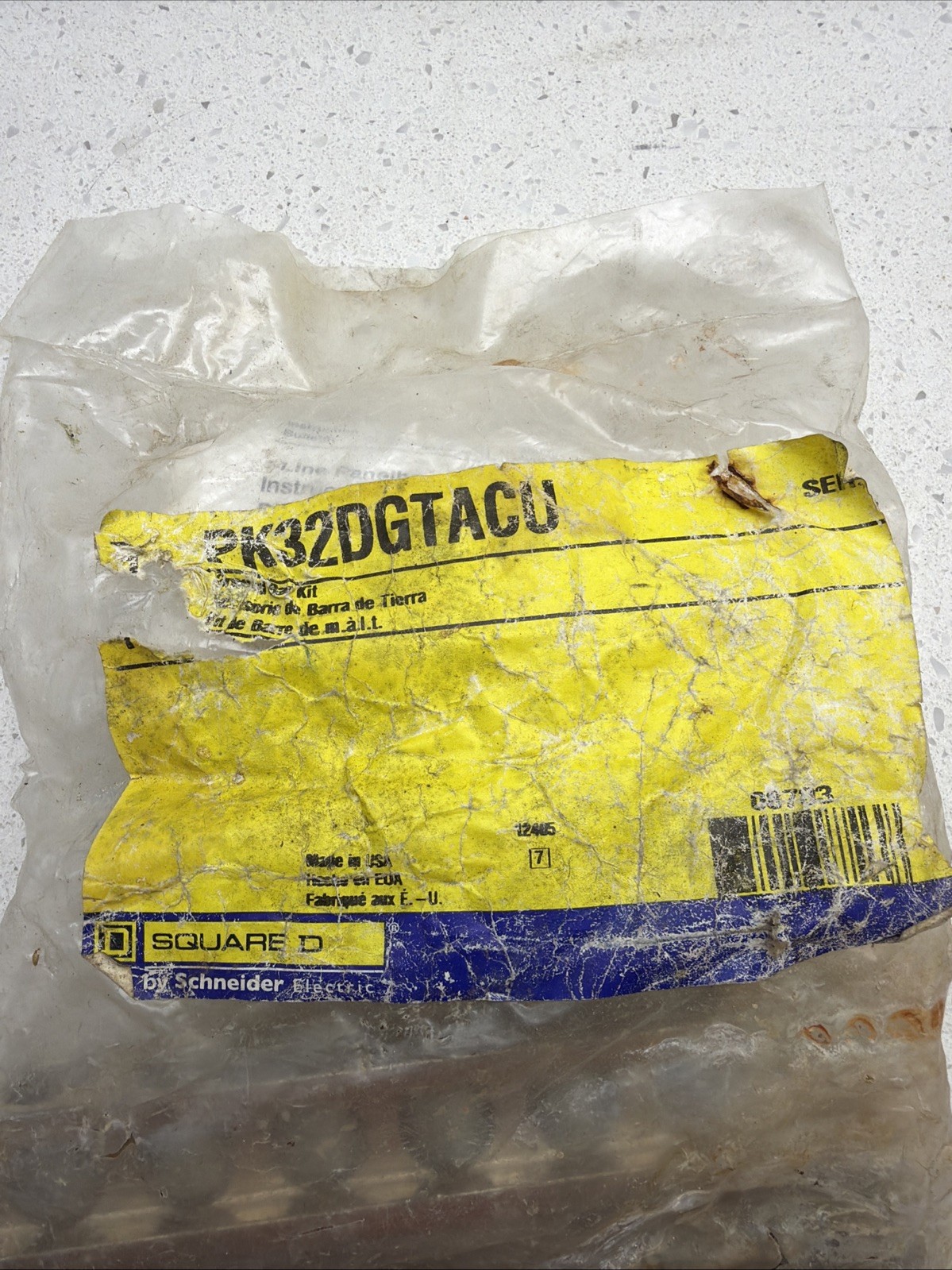 NIB – Square D – PK32DGTACU – Ground Bar Kit