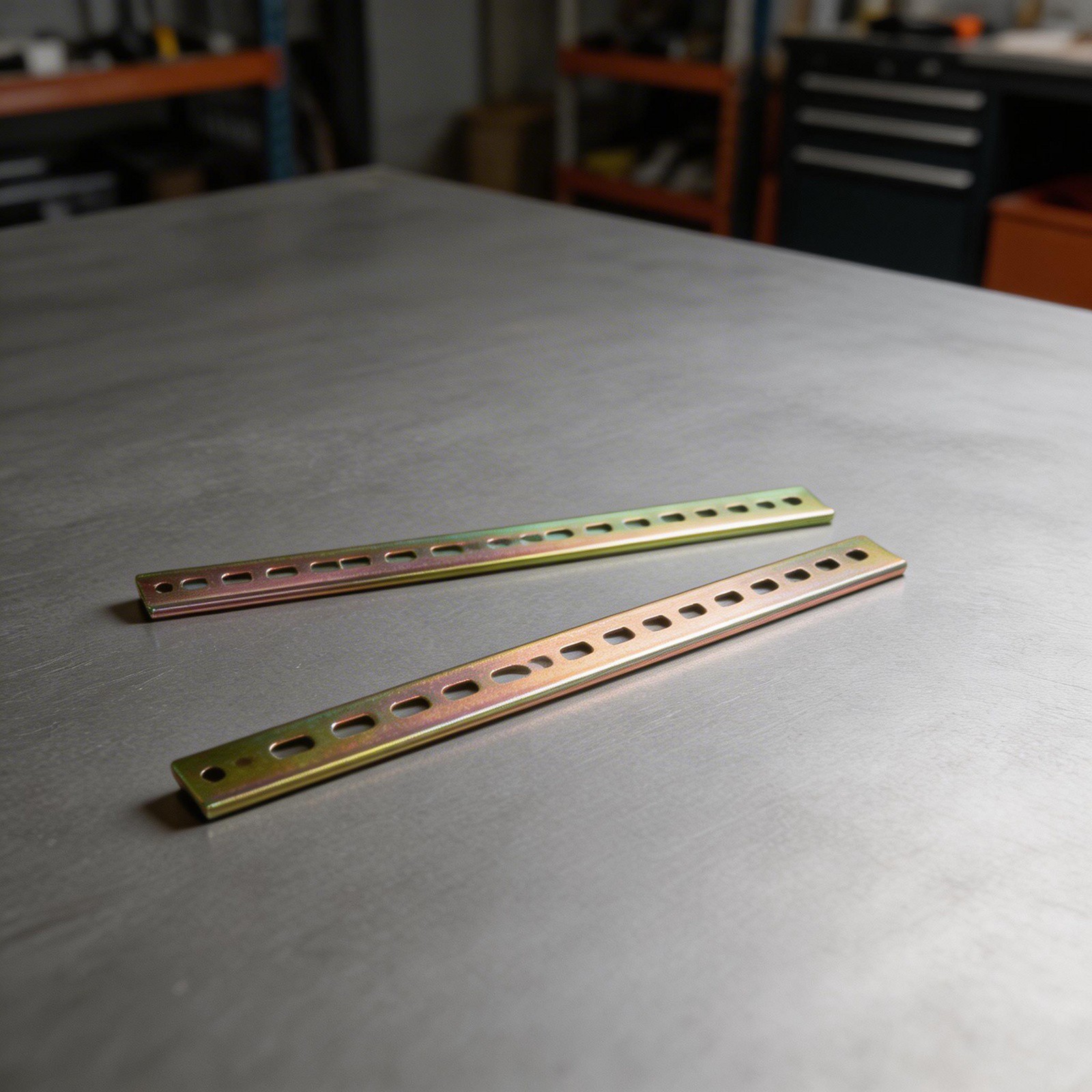 DIN Rail Slide Rail for 2 Pieces 35mm Wide Aluminum For Circuit Breaker Fixing