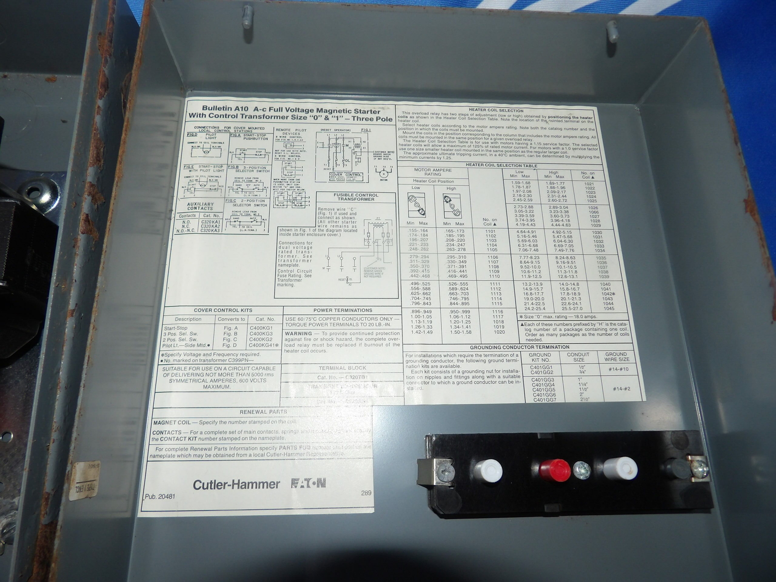 Cutler Hammer A10BGA0 Series A2 5HP 600V Combination Starter + 1 Year Warrranty