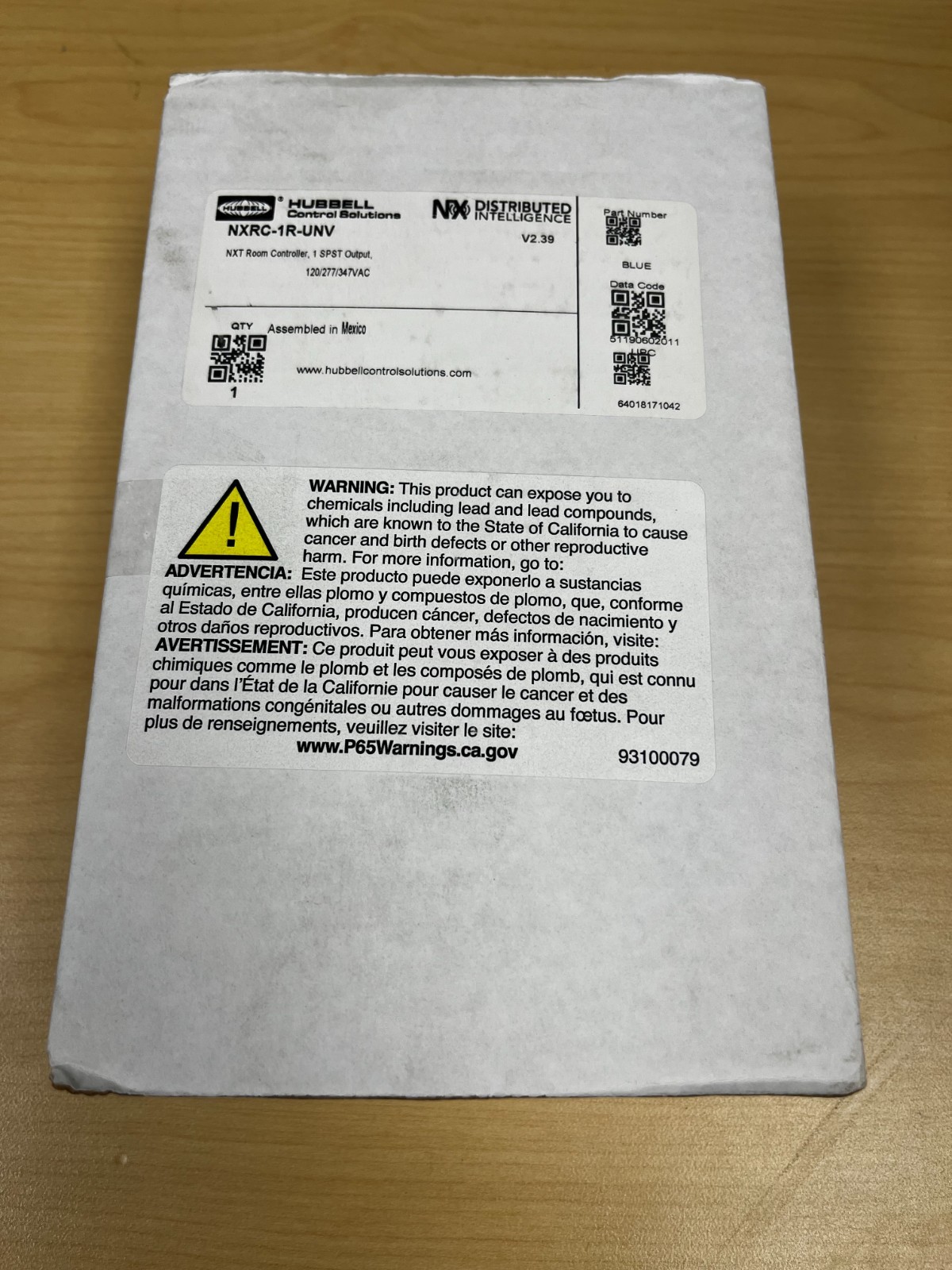 NX Lighting Controls NXRC-1RD-UNV Room Controller, New open in original box