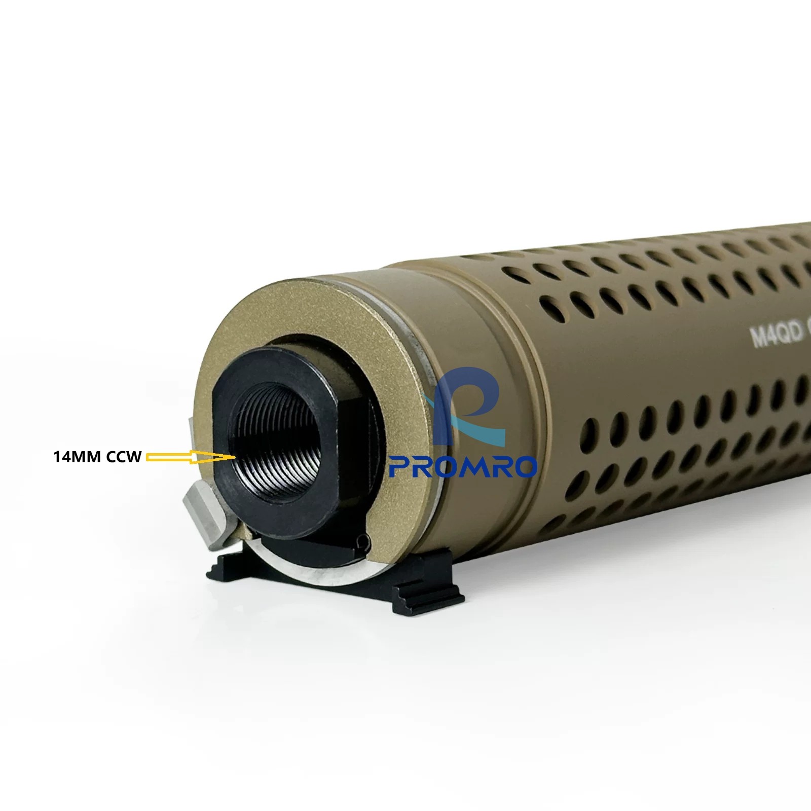 KAC/QD Metal Suppressor, 14mm CCW, Inert Decor Part for Jinming Model, Black/FDE