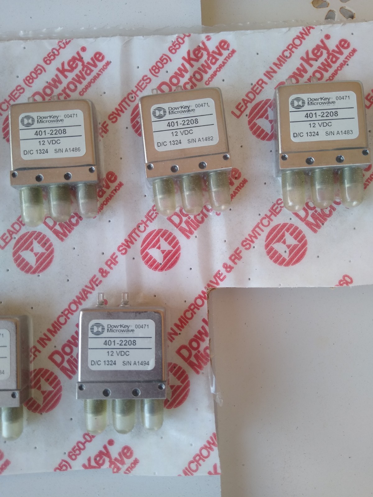 Dow Key Microwave 401-2208 Coaxial Coax Switch Splitter Failsafe Module — NEW
