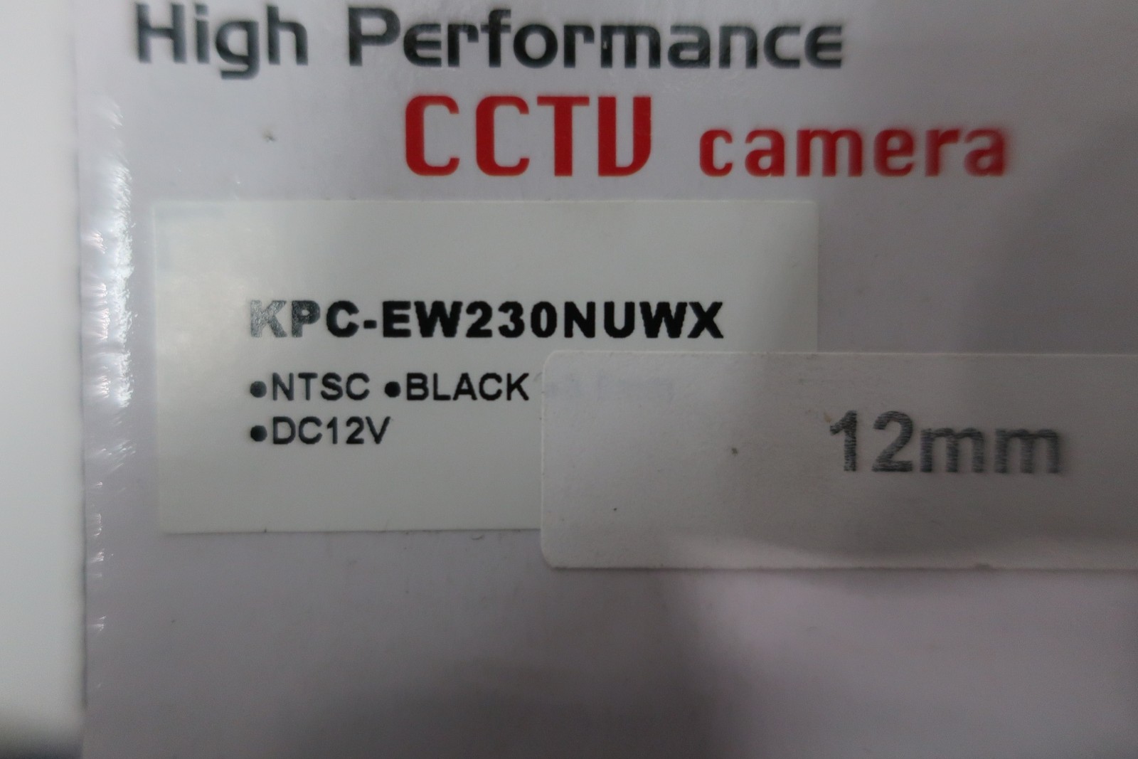Kt&c KPC-EW230NUWX High Performance Cctv Camera 12mm Black 12v-dc