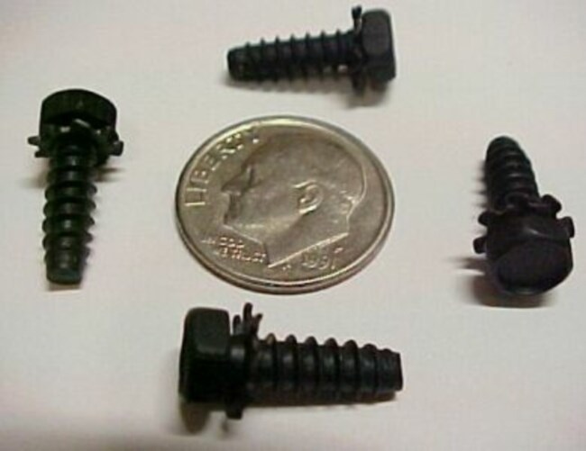 Lot of 300 Screws, #8 x 7/16″ Electronics Access Panel Case Plastic Hex Head New
