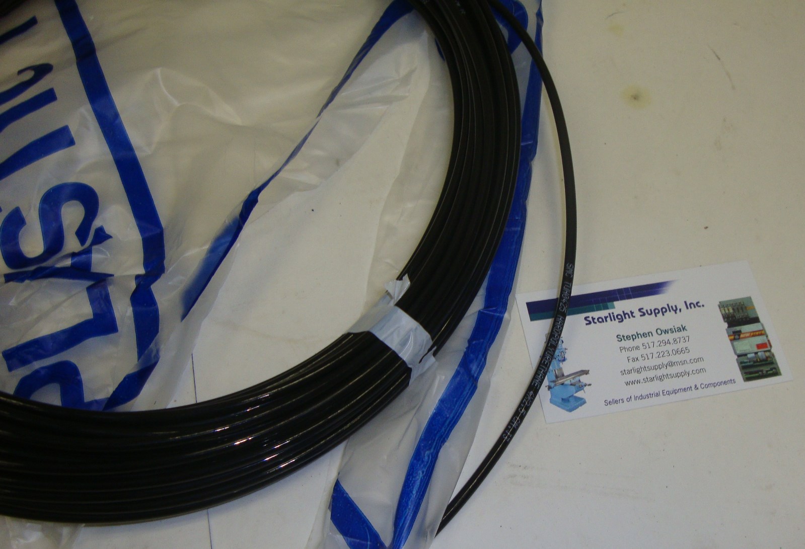 SMC Tubing Hard Polyurethane Model # TUH0425 4″ x 2.5″ Black 20FT 18620ELS