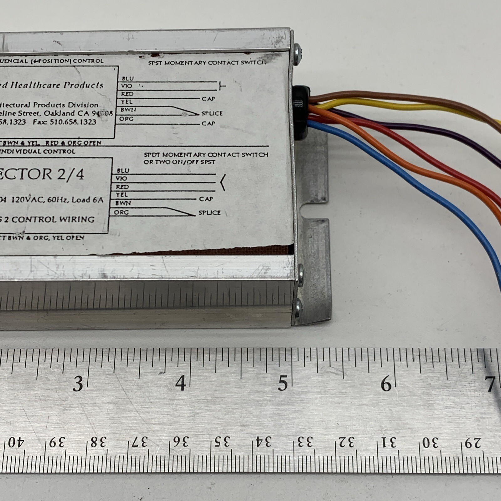 Allied Healthcare 028604 Vector 2/4 Contact Switch Wiring Control 120V