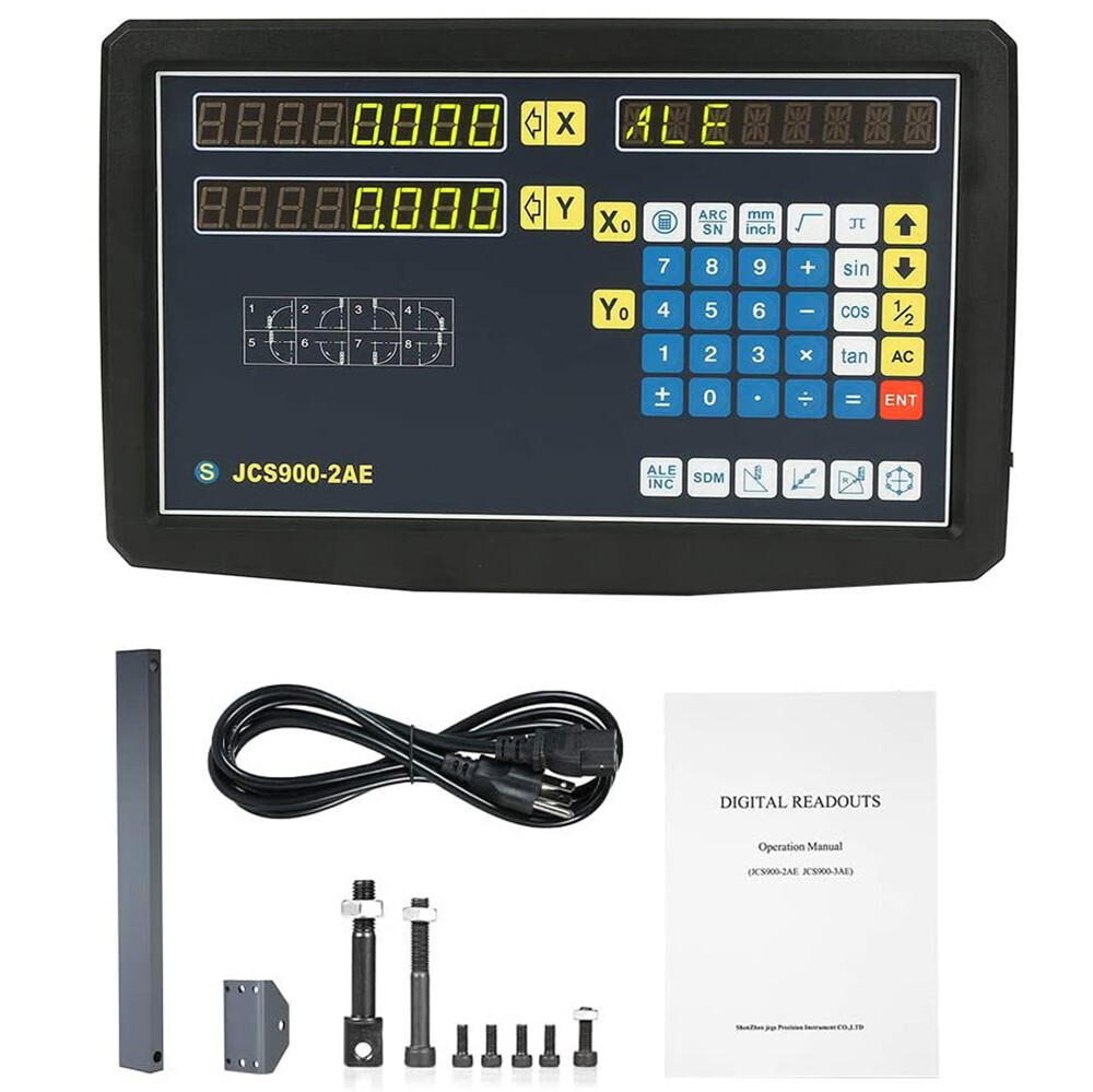 Precision 1μm Linear Scale DRO 2/3 Axis Digital Readout Glass Encoder Lathe Mill