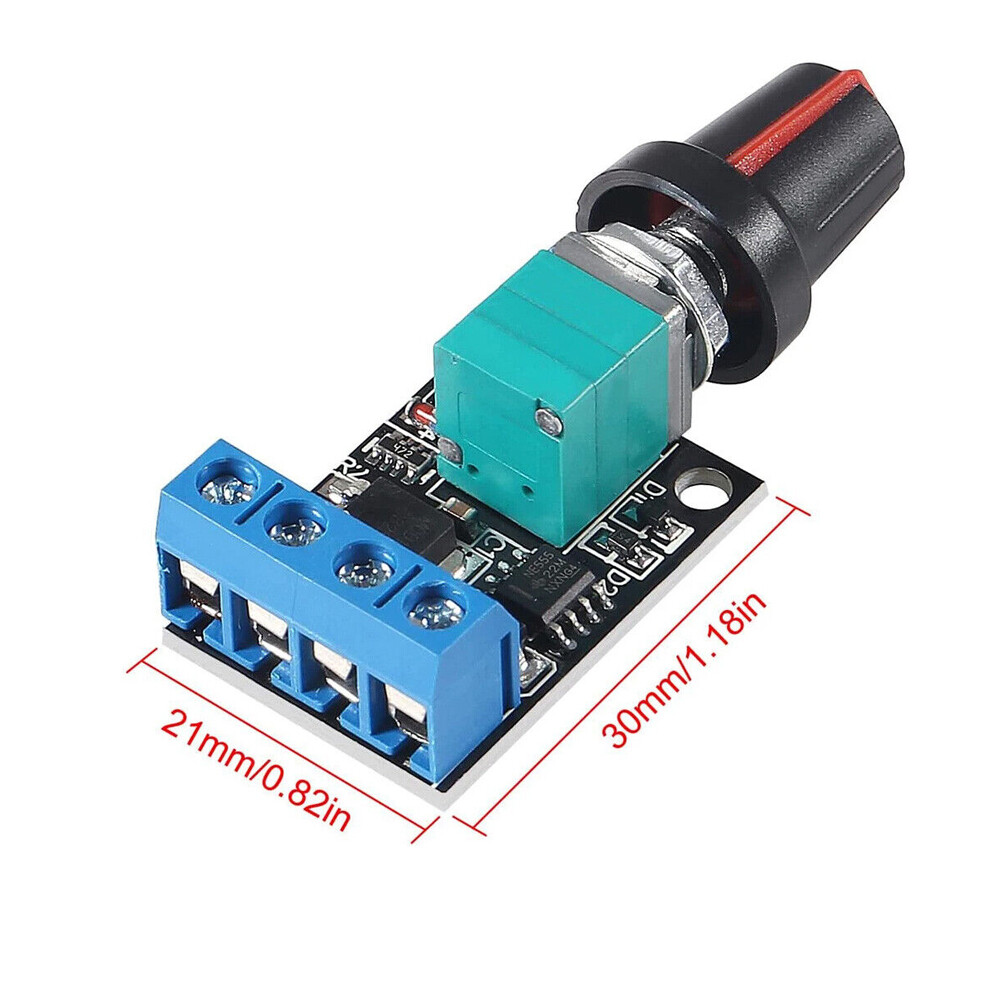 5X DC Motor Speed Controller PWM Adjustable 5V-12V 10A LED Brightness Regulator