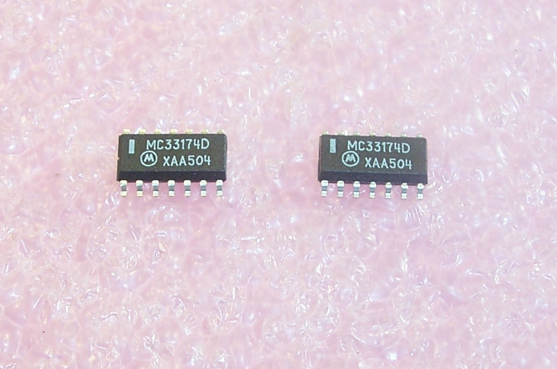 QTY (55) MC33174D MOTOROLA SOIC-14 QUAD OP-AMP NOS 1 TUBE