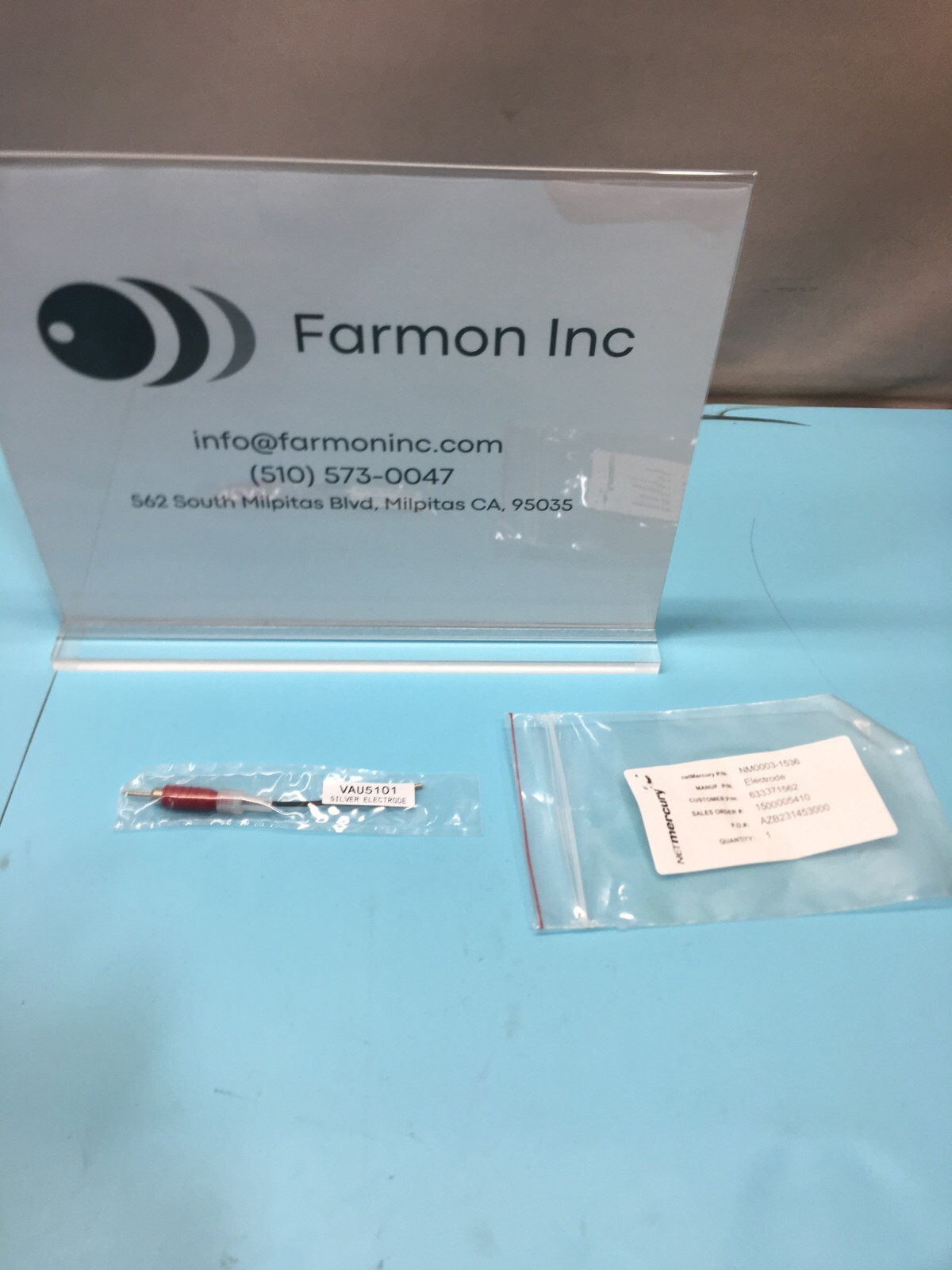 NetMercury NM0003-1536 CU, Electrode, Silver, ECI VAU510, 633371562, 183869