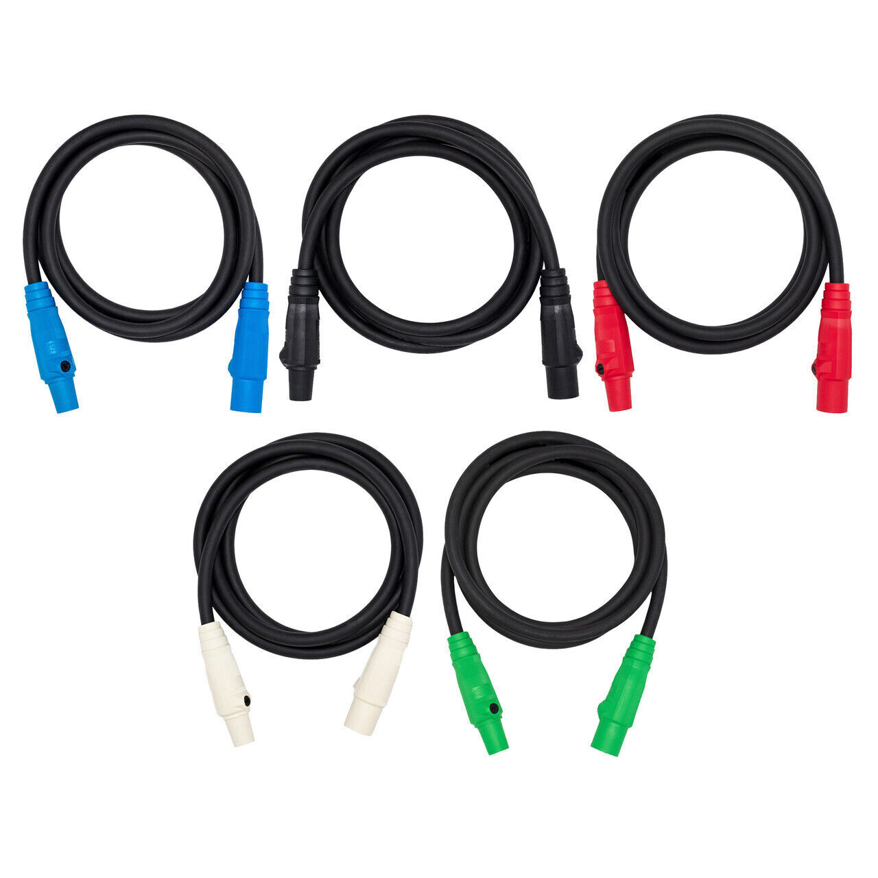 CAM LOCK 4/0 TYPE SC Entertainment ,Generator Power Cables 5 CABLE SET,w CAPS