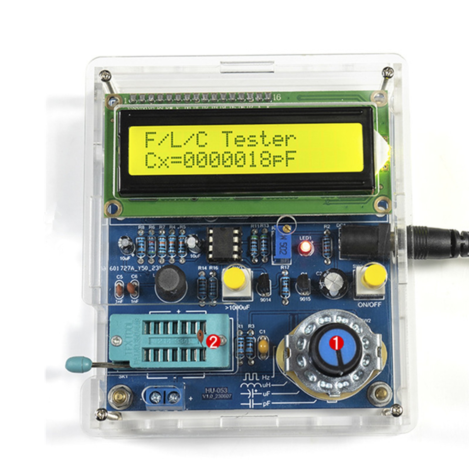 1 Set LCD Digital Screen Inductance Capacitance Meter Frequency Tester DIY Kit