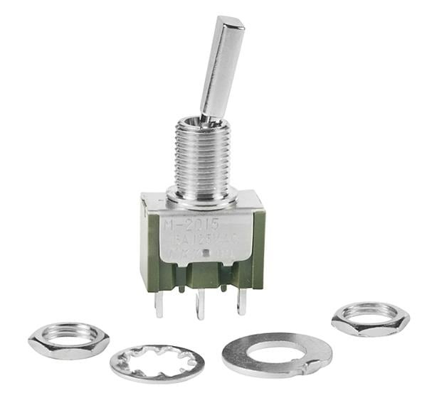 2Pcs M2015ES1W01 Toggle Switches ON-NONE-(ON) SPDT