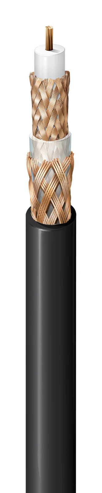 Alpha Wire TRIAXIAL 9850 RG 59/U Triaxial Cable 20 AWG 75 OHM / 25 FT