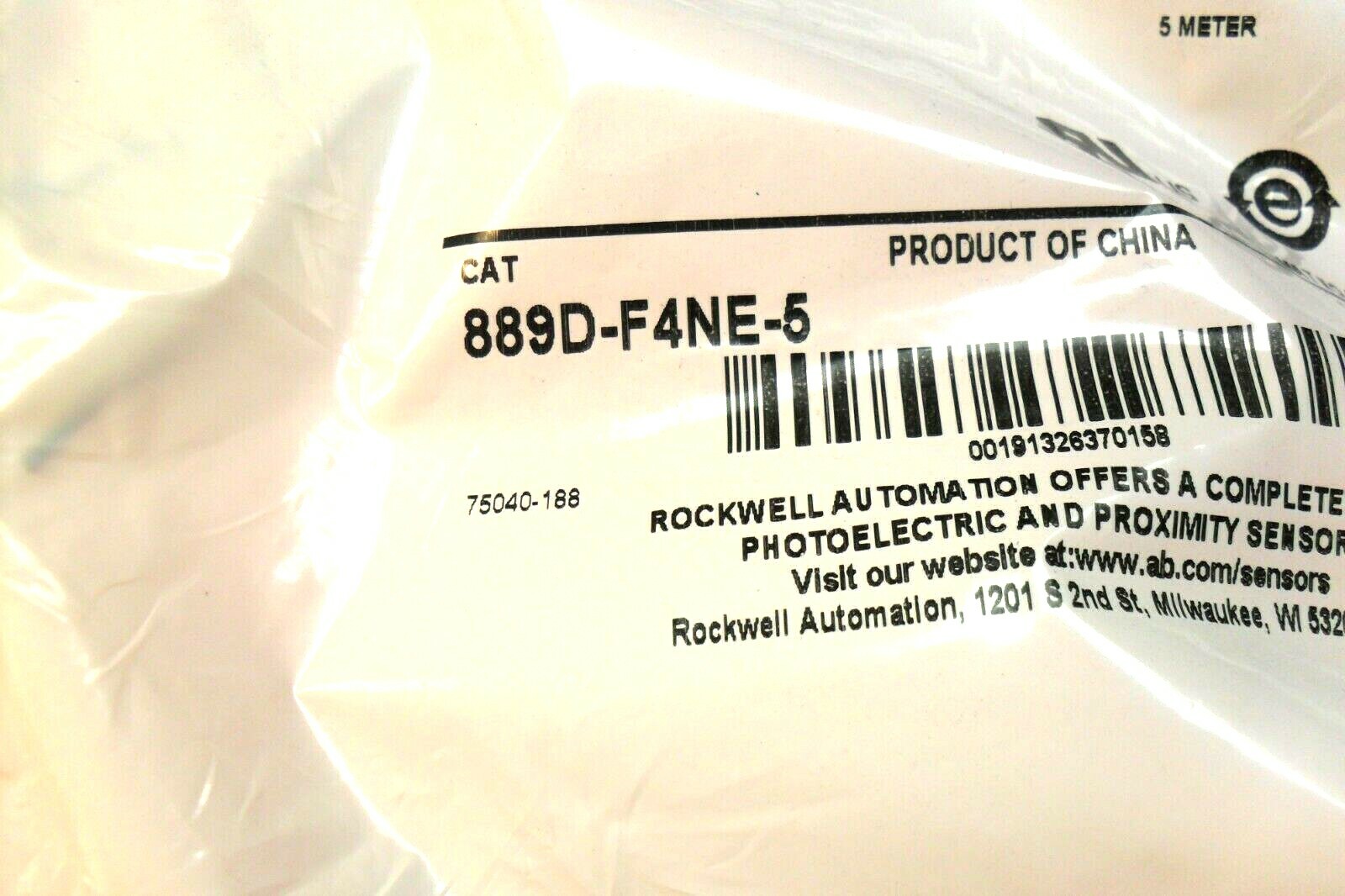 Allen Bradley 889D-F4NE-5 Factory Sealed Bags