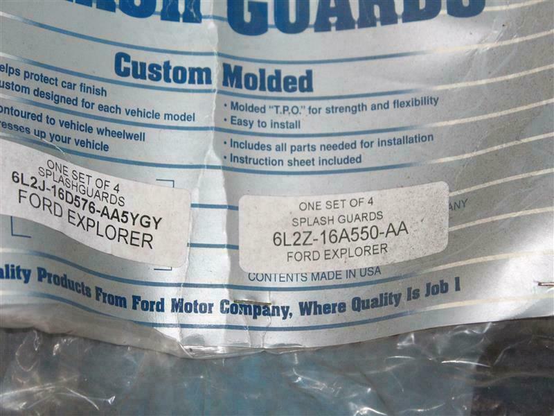 Ford 6L2Z-16A550-AA 6L2Z16A550AA Splash Guards for Ford Explorer Made in USA