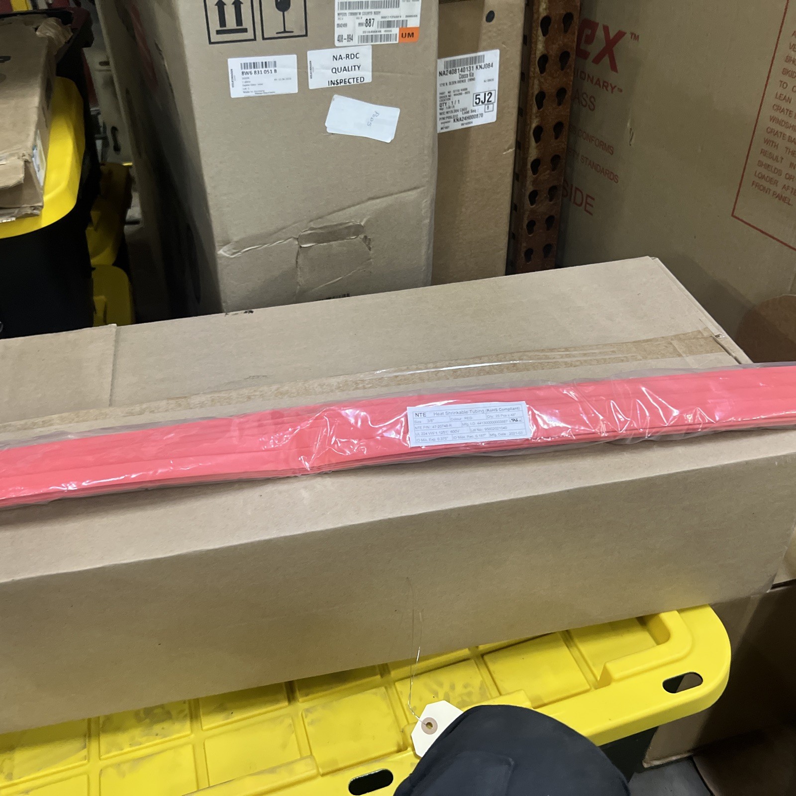 47-20748-R – NTE – THIN WALL HEAT SHRINK TUBING 2:1 SHRINK RATIO – 3/8″ x 48″ –