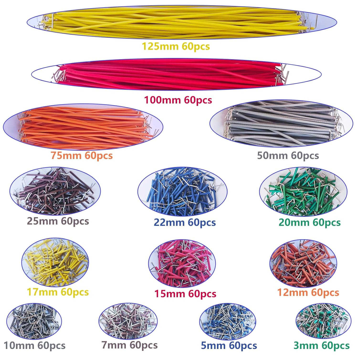 840 Pcs Breadboard Jumper Wires Kit, 14 Lengths Solderless Flexible Connecting C