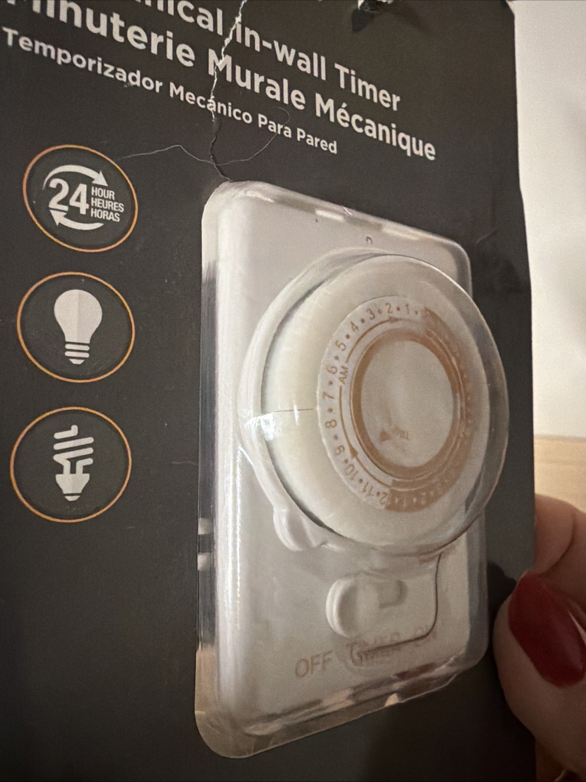 New Woods Pro 59745 24-Hour Mechanical In Wall Timer Indoor